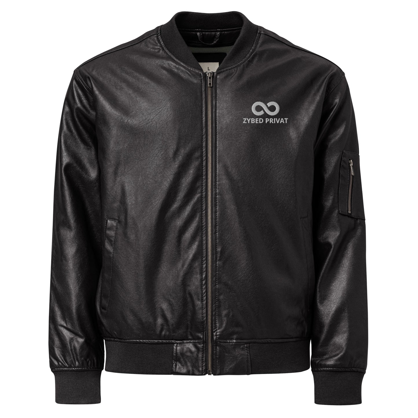 ZYBED PRIVAT NUGO Leather Bomber Jacket