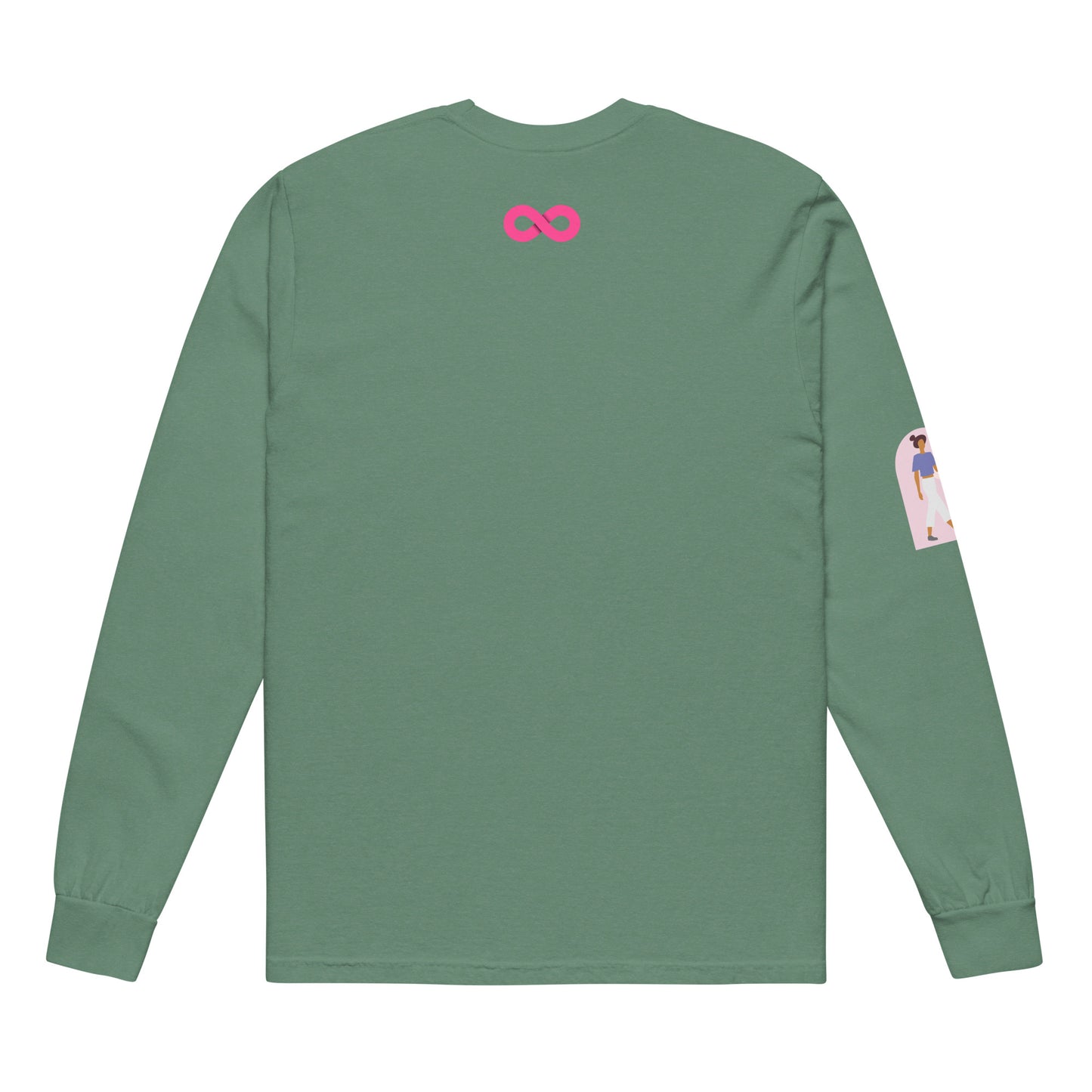 Garment-dyed heavyweight long-sleeve shirt